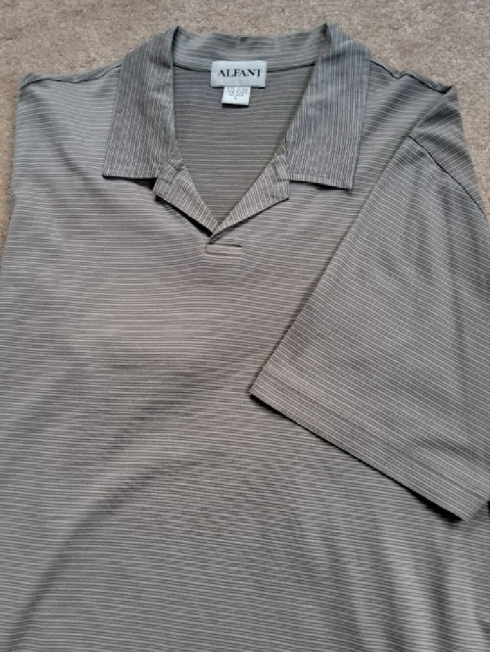 Alfani 100% Cotton Men's Short Sleeve Polo Shirt